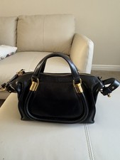 Chloe Paraty 24 Black Leather
