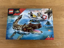 LEGO Jurassic World Brick-Built Mosasaurus Boat Mission 76974 brand new, sealed 