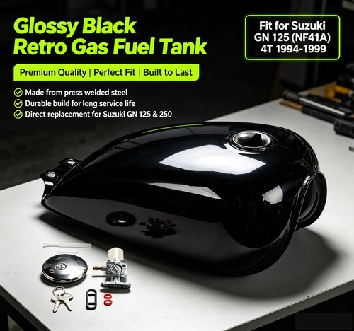 Black cafe racer - cafe, gas