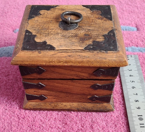 Small distressed wooden - wooden, chests