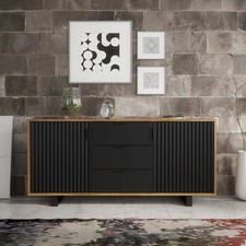 Sideboard 140cm Grooved Doors