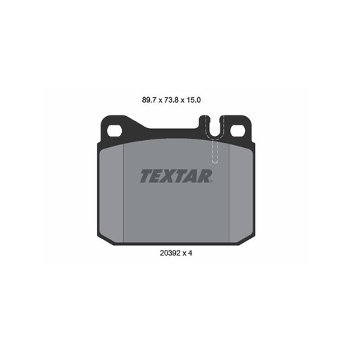 Textar 2039204 brake pads - textar,