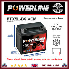 PTX5L-BS Replaces YTX5L-BS