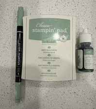 Stampin' Up! Mint  Pad, Reinker And Marker Pen