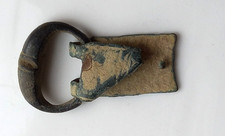 Celtic Saxon Viking bronze metal detector find strap end, Loft Find