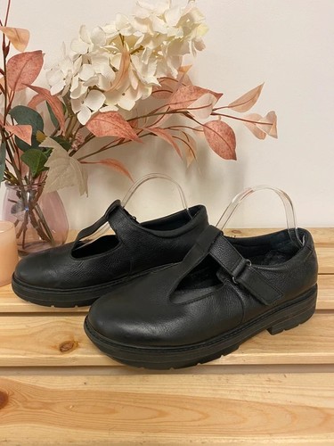 Girl clarks black leather - girl’s,