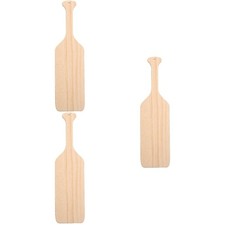 3 PCS House Decor Unfinished Paddle Decorative Canoe Unpainted Boat Oars
