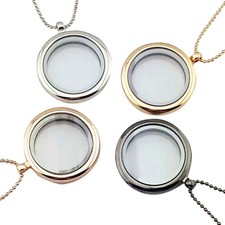 Floating Locket Pendant Round