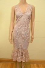 New Lipsy VIP Dusky Pink Lace