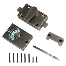 Bronze Indicator Bolt Vacant Engaged Bathroom Privacy WC Toilet Door Lock Matt