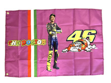 VALENTINO ROSSI MOTORCYCLE RACING LEGEND FLAG 3X2FT FREE UK 48HR POST