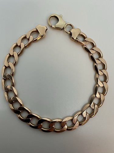 9ct solid gold curb - solid,