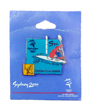 OFFICIAL SYDNEY 2000 OLYMPICS SYD CANOE KAYAK SLALOM PIN BADGE