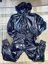 Shiny Nylon Tracksuit Size S