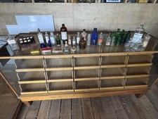 Antique Medicine Bottles old tins jobLot Vintage Apothecary glass poison chemist