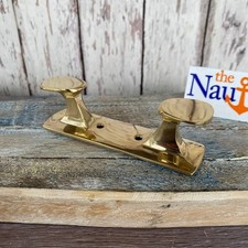 Double Hook Brass Wall Cleat