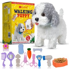 Walking Dog Toy Respond to Voice & Touch Interactive 25CM Robotic Plush Bark Wag
