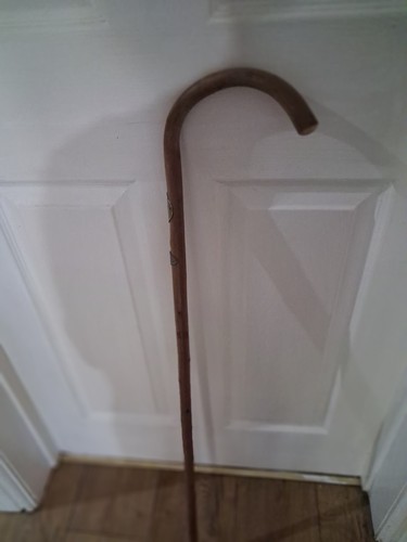 Cane walking stick with brass - cane,