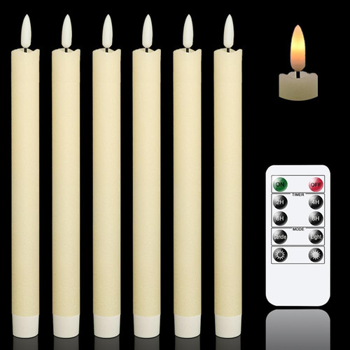 Velas conicas sin llama - , marfil