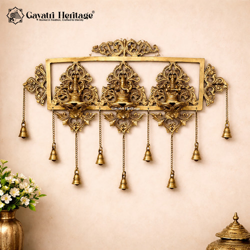 Brass lakshmi ganesha - brass,