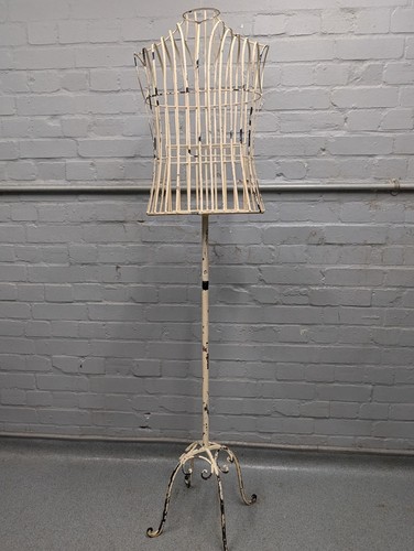 Antique metal mannequin - antique,