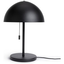 Black mushroom table lamp - black,