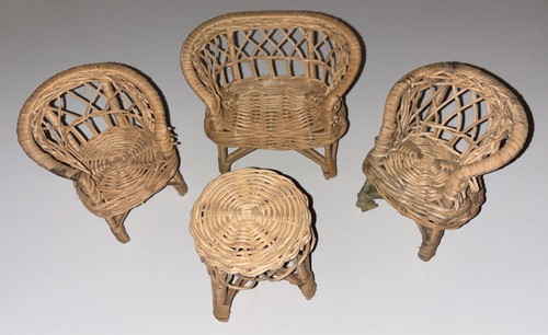 Vintage wicker miniature - vintage,