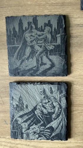 Batman laser engraved slate - batman,
