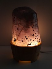 Amethyst with Moss Agate Lamp