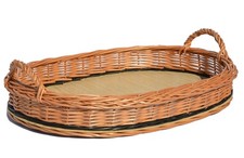 Large 39cm Wicker Serving Tray