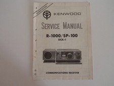 KENWOOD R 1000 (GENUINE PRINT SERVICE MANUAL ONLY).........RADIO_TRADER_IRELAND.