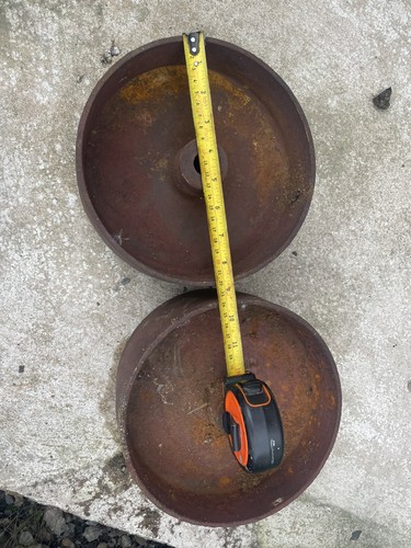 Cast iron wheels vintage - iron,