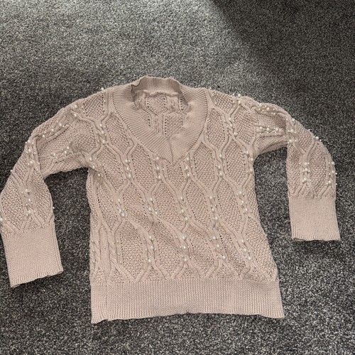 Pearl studded size knit - size,