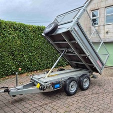 Tipping Trailer Tipper used Wessex - not Ifor Williams. Twin axle. Electric lift