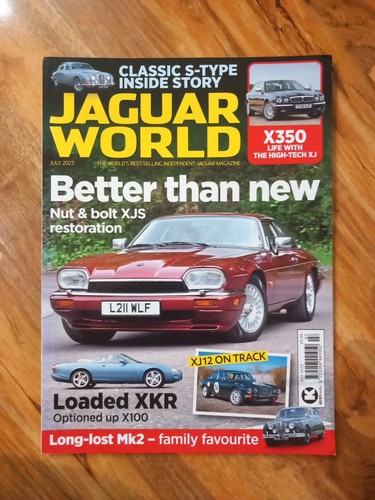 Jaguar world july - jaguar, '23,xjs