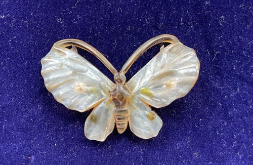Antique french horn brooch - antique,