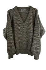WOLSEY Green Knitwear V-Neck