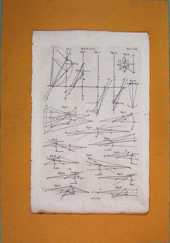 Original old antique print - original,