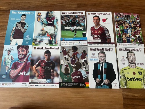 Job lot west ham programmes - lot, of