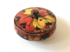 MOORCROFT SIGNED FLAMBE LEAF &