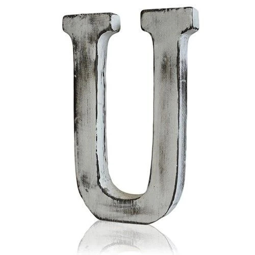 Shabby chic letters u - shabby,