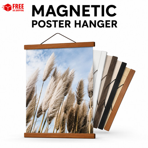 Magnetic poster hanger - hanger, frame