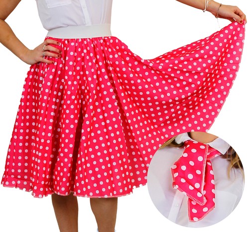 Polka dot skirt scarf hot - skirt,