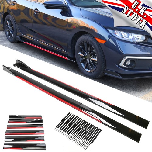 Red line side skirt - line,