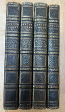 Antique original set of 4 leather-bound volumes of Byron’s works published 1823 