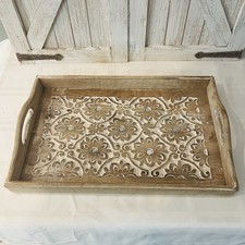 Hand Carved White Washed
