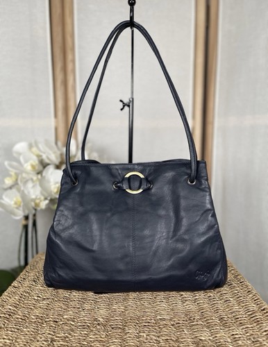 Gigi navy leather - , medium