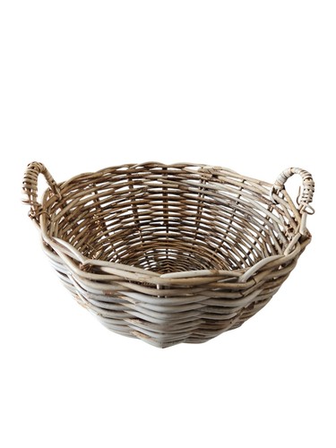 Large round wicker - cane, basket