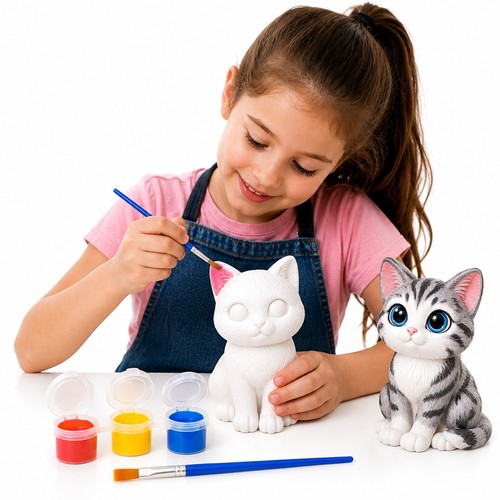 Paint your own cat - your, plaster
