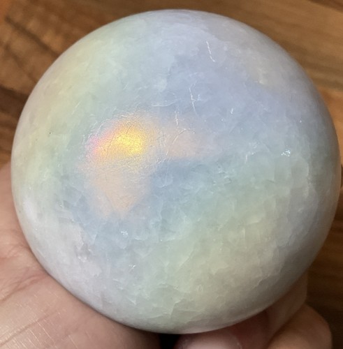 Crystal aura celestite sphere - aura,